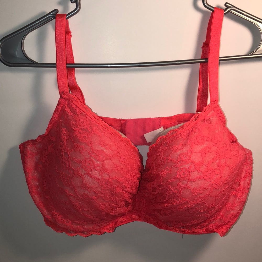 💋VS Coral lace bra